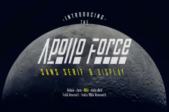 Apollo Force: The Ultimate Display Font for Handmade Creators