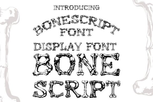 Bonescript: The Spooky Display Font for Handmade Creators