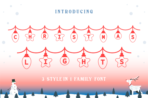 Bunting Christmas Light: The Festive Display Font for Web Design