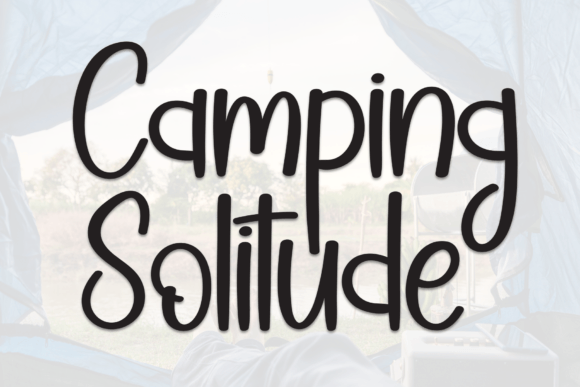 Camping Solitude: The Perfect Display Font for Cozy Brand Identity