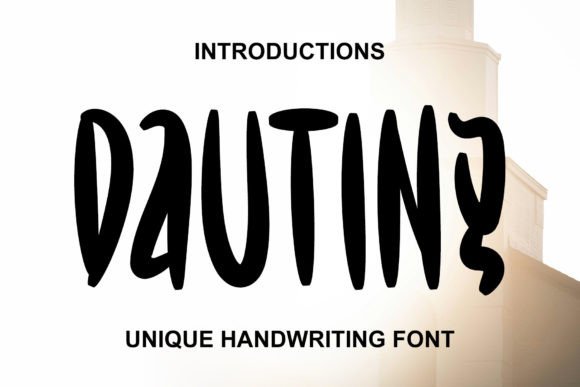 Dauting: A Quirky Display Font for Bold Brand Identity
