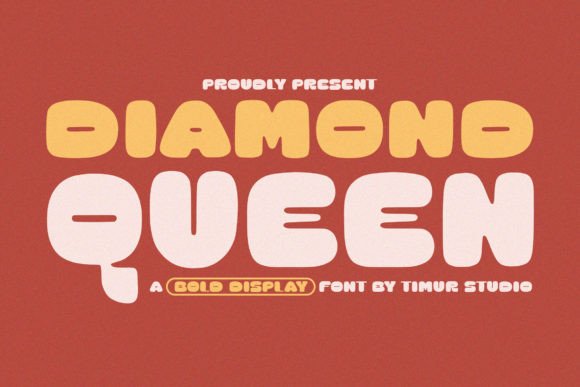 Diamond Queen: A Bold Display Font for Luxury Brand Identity