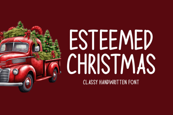 Elevate Your Brand with Esteemed Christmas, a Premium Display Typeface