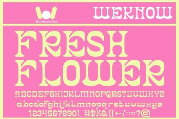 Fresh Flower: The Perfect Display Typeface for Handmade Crafts