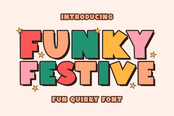 Funky Festive: A Quirky Christmas Typeface for Digital Branding