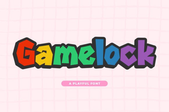 Gamelock: The Playful Display Font for Handmade Product Design
