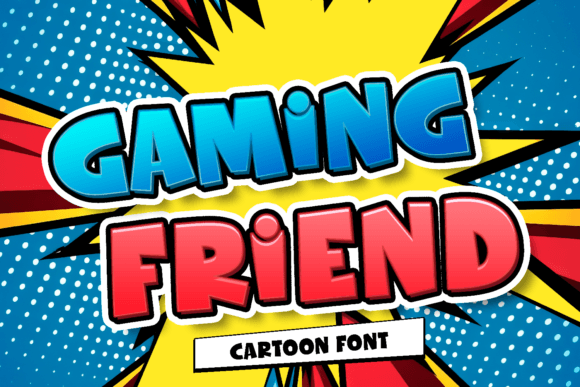 Gaming Friend: The Bold Display Typeface for Digital Creators