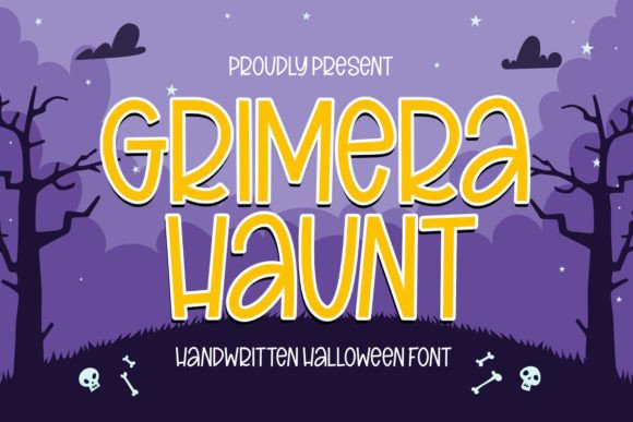 Grimera Haunt: A Spooky Display Font for Handmade Craft Projects