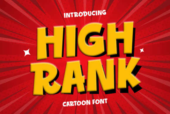 High Rank: The Cartoon Display Typeface That Drives Campaign Engagement