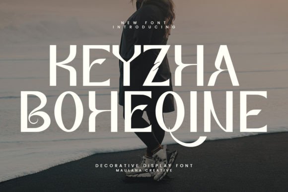 Keyzha Boheqine: A Vintage Display Font for Editorial Design