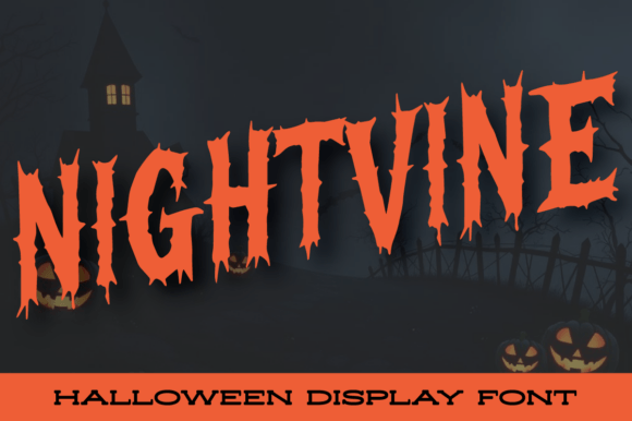Nightvine: The Eerie Display Font for Spooky Handmade Crafts
