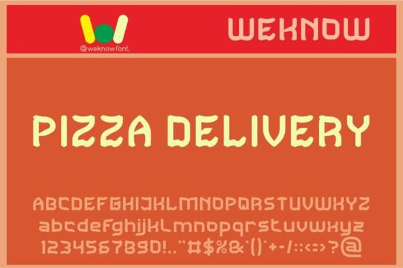 Pizza Delivery: The Whimsical Display Font for Playful Branding