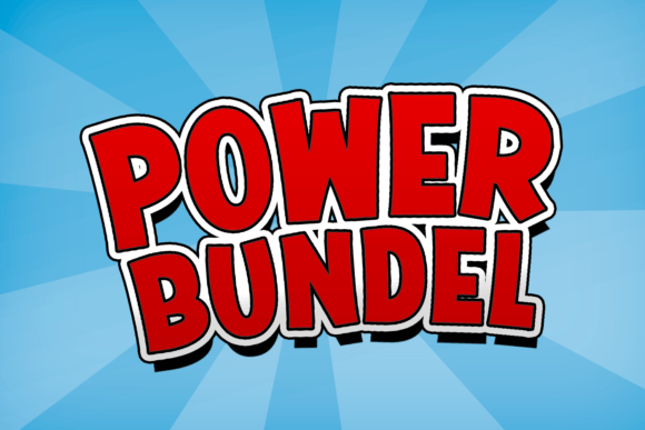 Power Bundel: The Electric Display Typeface for Bold Web Design
