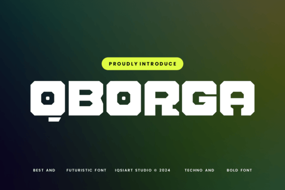 Qborga: The Futuristic Typeface That Elevates Handmade Branding