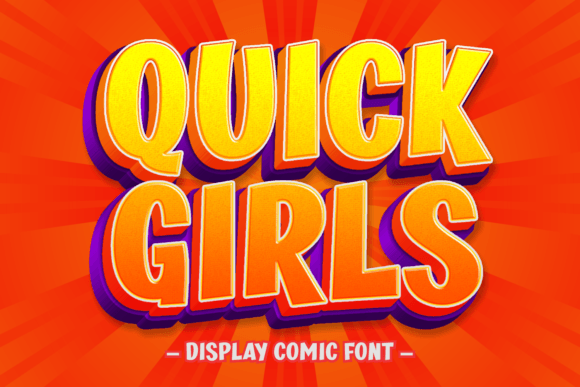 Quick Girls: A Fun Display Typeface for Web Design