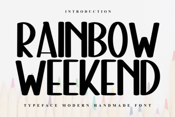 Rainbow Weekend: A Playful Display Typeface for Festive Editorial Design
