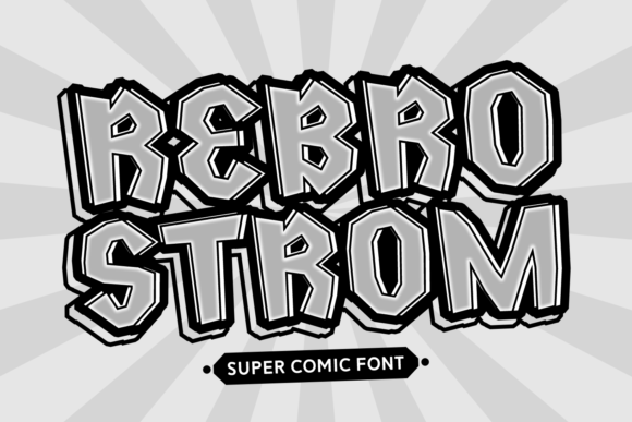 Rebro Strom: A Bold Display Typeface for Modern Editorial Design