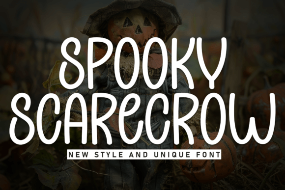 Spooky Scarecrow: The Perfect Display Font for Editorial Halloween Design