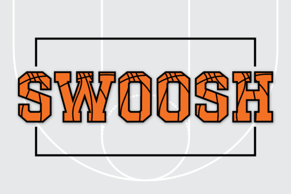 Swoosh: A Bold Basketball Font for Dynamic Brand Identity