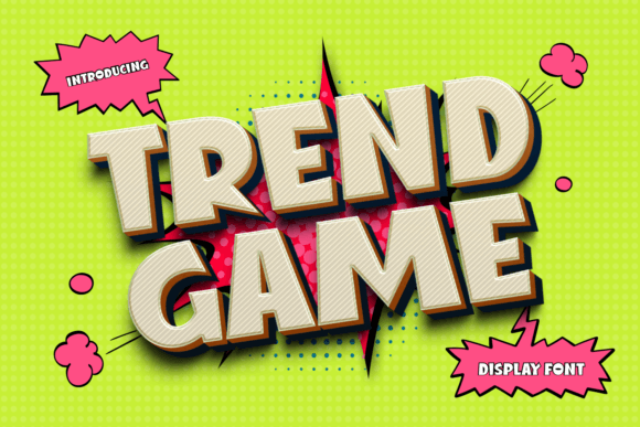 Trend Game: The Playful Display Typeface for Scroll-Stopping Campaigns